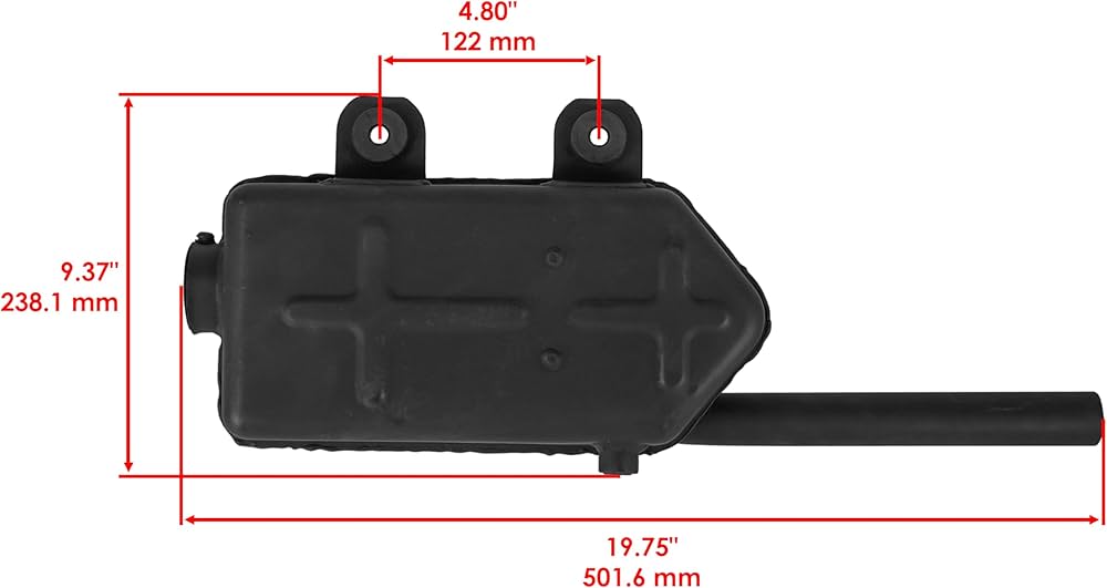 QP　0603 Caltric compatible with Exhaust Muffler W/Gaskets Kawasaki